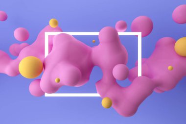 Modern dinamik arka plan. Fütüristik 3d çizim.