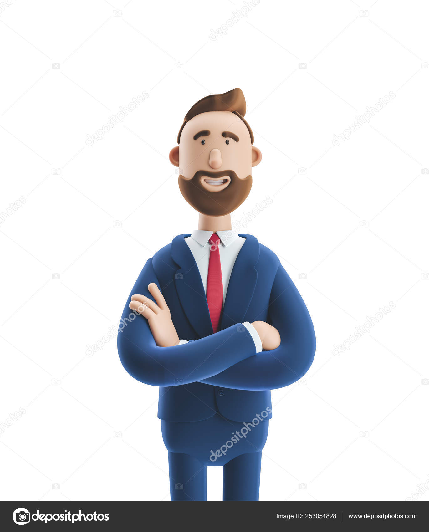 stillewillem: portrait of a businessman with a beard, 3dpeople, (gigachad :0.4)