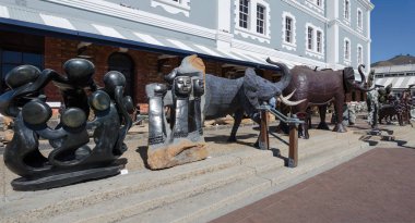 Cape Town, Güney Afrika Cumhuriyeti - 11 Nisan: Afrika Cape Town, Güney Afrika Cumhuriyeti 11 Nisan 2018 üzerinde bağlantı noktası Cape Town Ticaret.