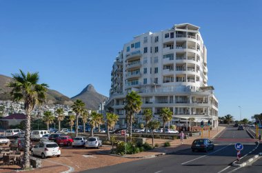 Cape Town, Güney Afrika Cumhuriyeti - 11 Nisan: Cityscape üzerinde 11 Nisan 2018 Cape Town Cape Town, Güney Afrika Cumhuriyeti.