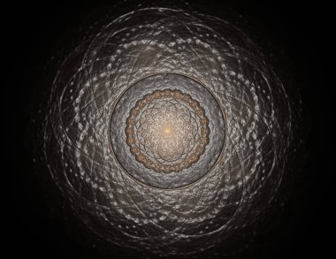 Uzay serisi geometrisini. Görsel olarak çekici zemin kavramsal Izgaralar eğrileri ve fraktal öğeleri öğesi olarak düzenleri fizik matematik teknoloji bilim ve eğitim için uygun yapılmış.