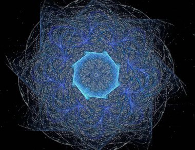 Uzay serisi geometrisini. Görsel olarak çekici zemin kavramsal Izgaralar eğrileri ve fraktal öğeleri öğesi olarak düzenleri fizik matematik teknoloji bilim ve eğitim için uygun yapılmış.