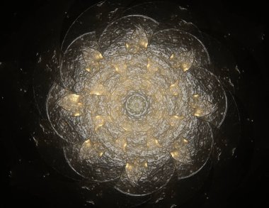 Dantelli renkli saat desen. Dijital fractal sanat tasarım. Kutsal semboller işaretler geometrisi soyut tasarım. Astroloji simya sihirli tasarımlar. Geometrik sarmal. Soyut renkli fraktal doku.