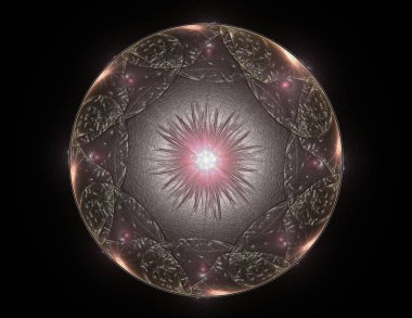 Konuyla ilgili soyut fraktal formlar grafik tasarım ve nükleer fizik bilim parçacıkların. Geometri kutsal fütüristik kuantum dijital hologram doku geliştirme dalga gerçeküstü tasarım.