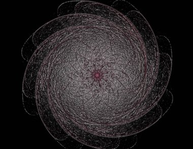 Konuyla ilgili soyut fraktal formlar grafik tasarım ve nükleer fizik bilim parçacıkların. Geometri kutsal fütüristik kuantum dijital hologram doku geliştirme dalga gerçeküstü tasarım.