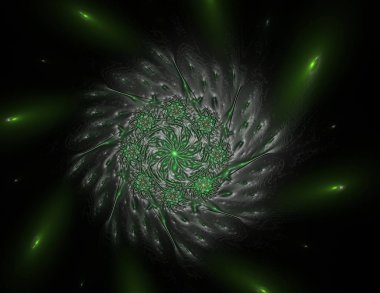 Konuyla ilgili soyut fraktal formlar grafik tasarım ve nükleer fizik bilim parçacıkların. Geometri kutsal fütüristik kuantum dijital hologram doku geliştirme dalga gerçeküstü tasarım.