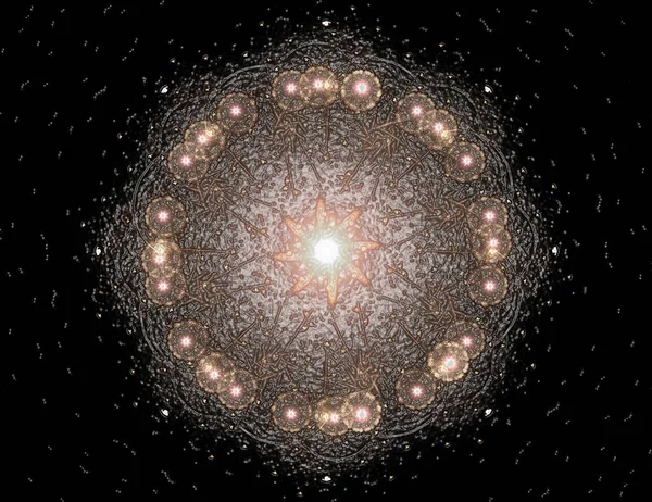 Konuyla ilgili soyut fraktal formlar grafik tasarım ve nükleer fizik bilim parçacıkların. Geometri kutsal fütüristik kuantum dijital hologram doku geliştirme dalga gerçeküstü tasarım.