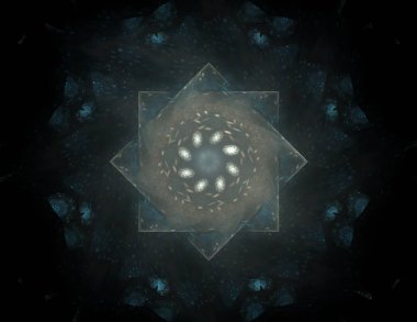 Geometrik Spiral aşağı düşüyor. Soyut renkli fraktal doku.