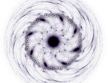 Soyut bir bilgisayar koyu arkaplanda modern fraktal tasarım üretti. Soyut fraktal renk dokusu. Dijital sanat. Soyut Form ve Renkler. Tasarımınız için soyut fraktal element deseni. Dinamik şekilli yumuşak renk üçgeni spirali