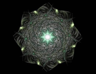 Konuyla ilgili soyut fraktal formlar grafik tasarım ve nükleer fizik bilim parçacıkların. Geometri kutsal fütüristik kuantum dijital hologram doku geliştirme dalga gerçeküstü tasarım.