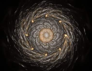 Uzay serisi geometrisini. Görsel olarak çekici zemin kavramsal Izgaralar eğrileri ve fraktal öğeleri öğesi olarak düzenleri fizik matematik teknoloji bilim ve eğitim için uygun yapılmış.