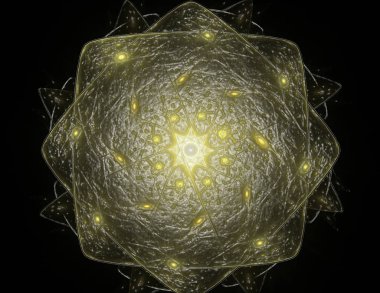 Konuyla ilgili soyut fraktal formlar grafik tasarım ve nükleer fizik bilim parçacıkların. Geometri kutsal fütüristik kuantum dijital hologram doku geliştirme dalga gerçeküstü tasarım.