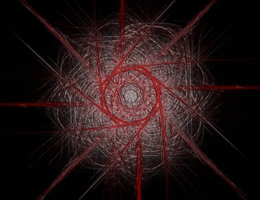 Fraktal mandala arka plan çok renkli soyut bilgisayar oluşturulan