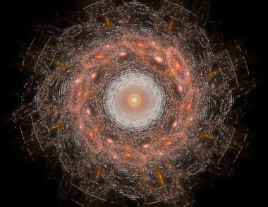 Dantelli renkli saat desen. Dijital fractal sanat tasarım. Kutsal semboller işaretler geometrisi soyut tasarım. Astroloji simya sihirli tasarımlar. Geometrik sarmal. Soyut renkli fraktal doku.