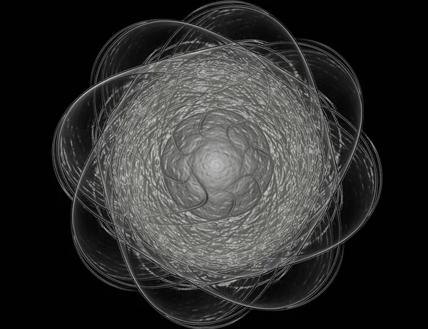 Konuyla ilgili soyut fraktal formlar grafik tasarım ve nükleer fizik bilim parçacıkların. Geometri kutsal fütüristik kuantum dijital hologram doku geliştirme dalga gerçeküstü tasarım.