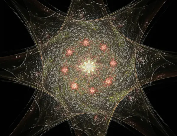 Uzay serisi geometrisini. Görsel olarak çekici zemin kavramsal Izgaralar eğrileri ve fraktal öğeleri öğesi olarak düzenleri fizik matematik teknoloji bilim ve eğitim için uygun yapılmış.