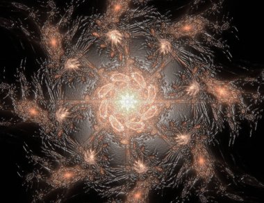 Uzay serisi geometrisini. Görsel olarak çekici zemin kavramsal Izgaralar eğrileri ve fraktal öğeleri öğesi olarak düzenleri fizik matematik teknoloji bilim ve eğitim için uygun yapılmış.