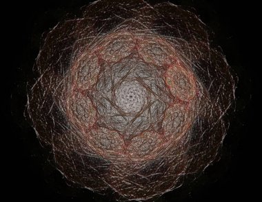 Uzay serisi geometrisini. Görsel olarak çekici zemin kavramsal Izgaralar eğrileri ve fraktal öğeleri öğesi olarak düzenleri fizik matematik teknoloji bilim ve eğitim için uygun yapılmış.