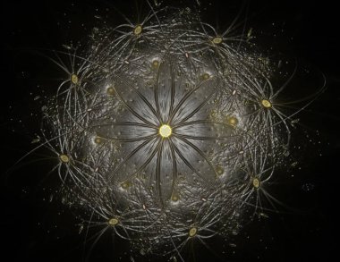 Uzay serisi geometrisini. Görsel olarak çekici zemin kavramsal Izgaralar eğrileri ve fraktal öğeleri öğesi olarak düzenleri fizik matematik teknoloji bilim ve eğitim için uygun yapılmış.