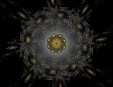Konuyla ilgili soyut fraktal formlar grafik tasarım ve nükleer fizik bilim parçacıkların. Geometri kutsal fütüristik kuantum dijital hologram doku geliştirme dalga gerçeküstü tasarım.