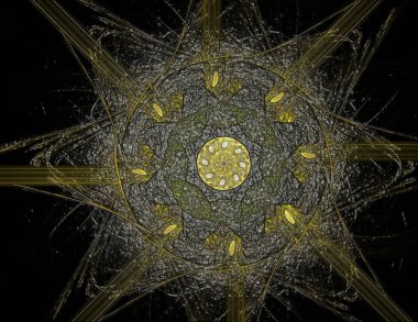 Dantelli renkli saat desen. Dijital fractal sanat tasarım. Kutsal semboller işaretler geometrisi soyut tasarım. Astroloji simya sihirli tasarımlar. Geometrik sarmal. Soyut renkli fraktal doku.
