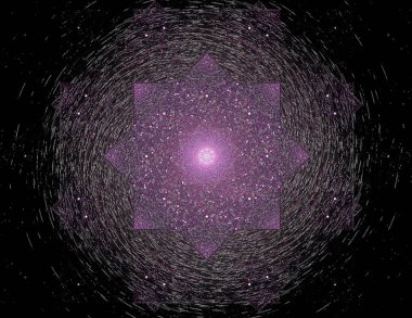 Uzay serisi geometrisini. Görsel olarak çekici zemin kavramsal Izgaralar eğrileri ve fraktal öğeleri öğesi olarak düzenleri fizik matematik teknoloji bilim ve eğitim için uygun yapılmış.