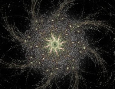 Konuyla ilgili soyut fraktal formlar grafik tasarım ve nükleer fizik bilim parçacıkların. Geometri kutsal fütüristik kuantum dijital hologram doku geliştirme dalga gerçeküstü tasarım.