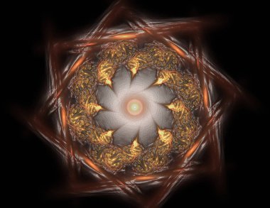 Uzay serisi geometrisini. Görsel olarak çekici zemin kavramsal Izgaralar eğrileri ve fraktal öğeleri öğesi olarak düzenleri fizik matematik teknoloji bilim ve eğitim için uygun yapılmış.