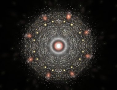 Uzay serisi geometrisini. Görsel olarak çekici zemin kavramsal Izgaralar eğrileri ve fraktal öğeleri öğesi olarak düzenleri fizik matematik teknoloji bilim ve eğitim için uygun yapılmış.