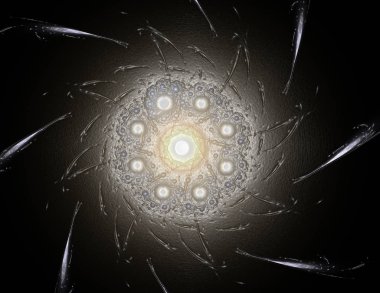 Dantelli renkli saat desen. Dijital fractal sanat tasarım. Kutsal semboller işaretler geometrisi soyut tasarım. Astroloji simya sihirli tasarımlar. Geometrik sarmal. Soyut renkli fraktal doku.