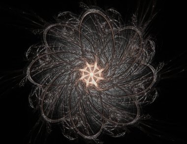 Konuyla ilgili soyut fraktal formlar grafik tasarım ve nükleer fizik bilim parçacıkların. Geometri kutsal fütüristik kuantum dijital hologram doku geliştirme dalga gerçeküstü tasarım.