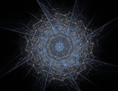 Uzay serisi geometrisini. Görsel olarak çekici zemin kavramsal Izgaralar eğrileri ve fraktal öğeleri öğesi olarak düzenleri fizik matematik teknoloji bilim ve eğitim için uygun yapılmış.