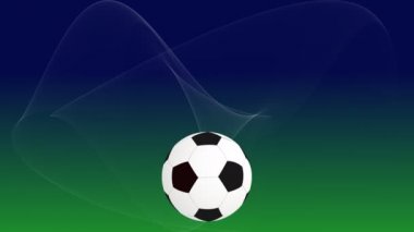 Parlama ışık kaynağından uçan ile futbol topu