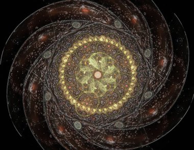 Konuyla ilgili soyut fraktal formlar grafik tasarım ve nükleer fizik bilim parçacıkların. Geometri kutsal fütüristik kuantum dijital hologram doku geliştirme dalga gerçeküstü tasarım.