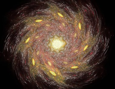 Konuyla ilgili soyut fraktal formlar grafik tasarım ve nükleer fizik bilim parçacıkların. Geometri kutsal fütüristik kuantum dijital hologram doku geliştirme dalga gerçeküstü tasarım.