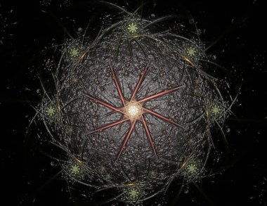 Uzay serisi geometrisini. Görsel olarak çekici zemin kavramsal Izgaralar eğrileri ve fraktal öğeleri öğesi olarak düzenleri fizik matematik teknoloji bilim ve eğitim için uygun yapılmış.