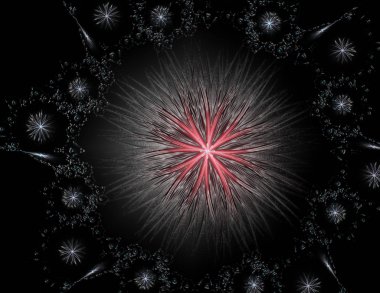 Konuyla ilgili soyut fraktal formlar grafik tasarım ve nükleer fizik bilim parçacıkların. Geometri kutsal fütüristik kuantum dijital hologram doku geliştirme dalga gerçeküstü tasarım.