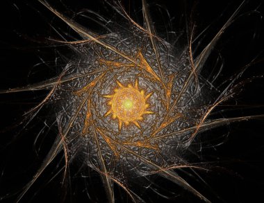 Dantelli renkli saat desen. Dijital fractal sanat tasarım. Kutsal semboller işaretler geometrisi soyut tasarım. Astroloji simya sihirli tasarımlar. Geometrik sarmal. Soyut renkli fraktal doku.