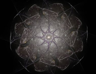 Konuyla ilgili soyut fraktal formlar grafik tasarım ve nükleer fizik bilim parçacıkların. Geometri kutsal fütüristik kuantum dijital hologram doku geliştirme dalga gerçeküstü tasarım.