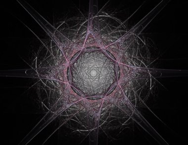 Uzay serisi geometrisini. Görsel olarak çekici zemin kavramsal Izgaralar eğrileri ve fraktal öğeleri öğesi olarak düzenleri fizik matematik teknoloji bilim ve eğitim için uygun yapılmış.