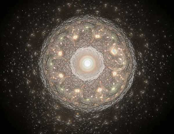 Uzay serisi geometrisini. Görsel olarak çekici zemin kavramsal Izgaralar eğrileri ve fraktal öğeleri öğesi olarak düzenleri fizik matematik teknoloji bilim ve eğitim için uygun yapılmış.