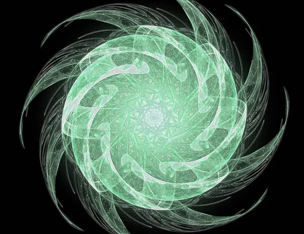 Soyut fraktal kırmızı arka plan ile kesişen daireler ve oval. disko ışıkları. Hareket illüstrasyon.