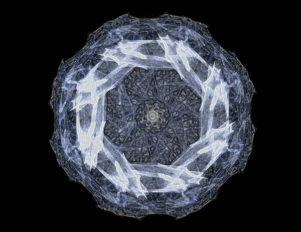 Konuyla ilgili soyut fraktal formlar grafik tasarım ve nükleer fizik bilim parçacıkların. Geometri kutsal fütüristik kuantum dijital hologram doku geliştirme dalga gerçeküstü tasarım.