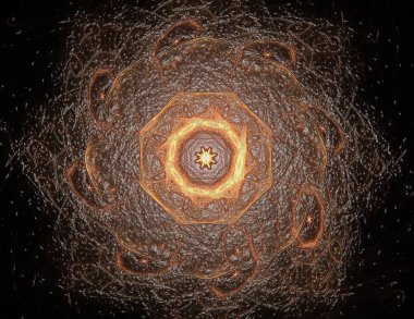 Uzay serisi geometrisini. Görsel olarak çekici zemin kavramsal Izgaralar eğrileri ve fraktal öğeleri öğesi olarak düzenleri fizik matematik teknoloji bilim ve eğitim için uygun yapılmış.