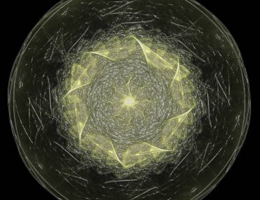 Uzay serisi geometrisini. Görsel olarak çekici zemin kavramsal Izgaralar eğrileri ve fraktal öğeleri öğesi olarak düzenleri fizik matematik teknoloji bilim ve eğitim için uygun yapılmış.