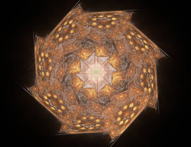 Dantelli renkli saat desen. Dijital fractal sanat tasarım. Kutsal semboller işaretler geometrisi soyut tasarım. Astroloji simya sihirli tasarımlar. Geometrik sarmal. Soyut renkli fraktal doku.