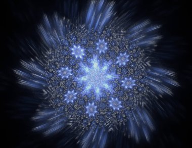 Konuyla ilgili soyut fraktal formlar grafik tasarım ve nükleer fizik bilim parçacıkların. Geometri kutsal fütüristik kuantum dijital hologram doku geliştirme dalga gerçeküstü tasarım.