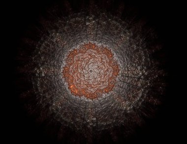 Konuyla ilgili soyut fraktal formlar grafik tasarım ve nükleer fizik bilim parçacıkların. Geometri kutsal fütüristik kuantum dijital hologram doku geliştirme dalga gerçeküstü tasarım.