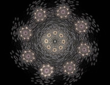 Bilgisayar fractal sanat yaratıcı tasarım, sanat ve eğlence için oluşturulan. Küre dönen arka plan.