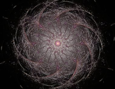 Soyut fraktal arka plan - bilgisayar tarafından oluşturulan görüntü. Dijital sanat. Daireleri merkeze doğru yakınsak. Kapakları, posterler, masaüstü duvar kağıdı için